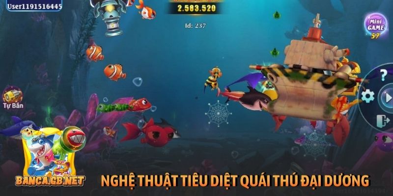 Bắn cá Đảo giấu vàng - Hải trình săn hũ dưới đại dương 3 Nghệ thuật tiêu diệt quái thú đại dương